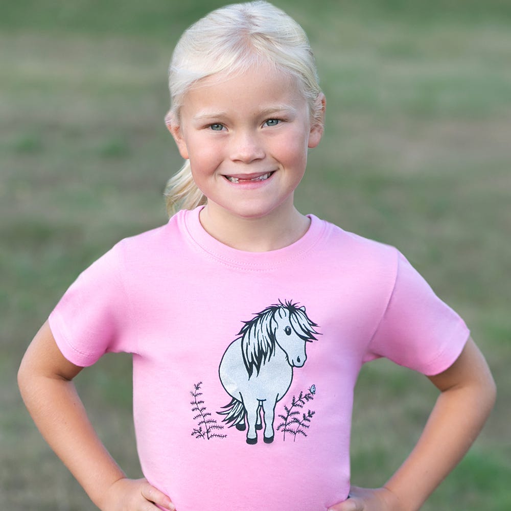 British Country Collection Bracken Pony Childrens T-Shirt image 1