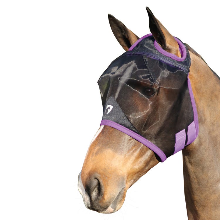 Hy Equestrian Mesh Half Mask without Ears image 1