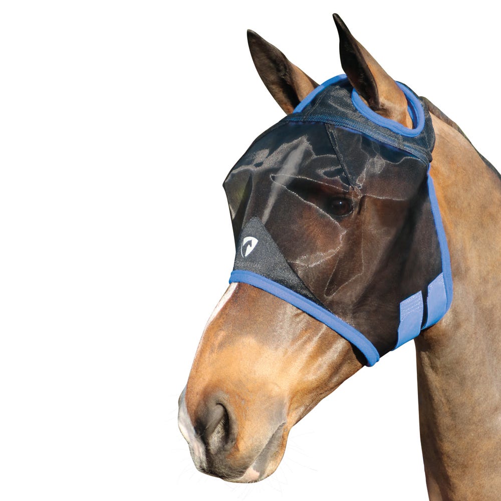 Hy Equestrian Mesh Half Mask without Ears image 2