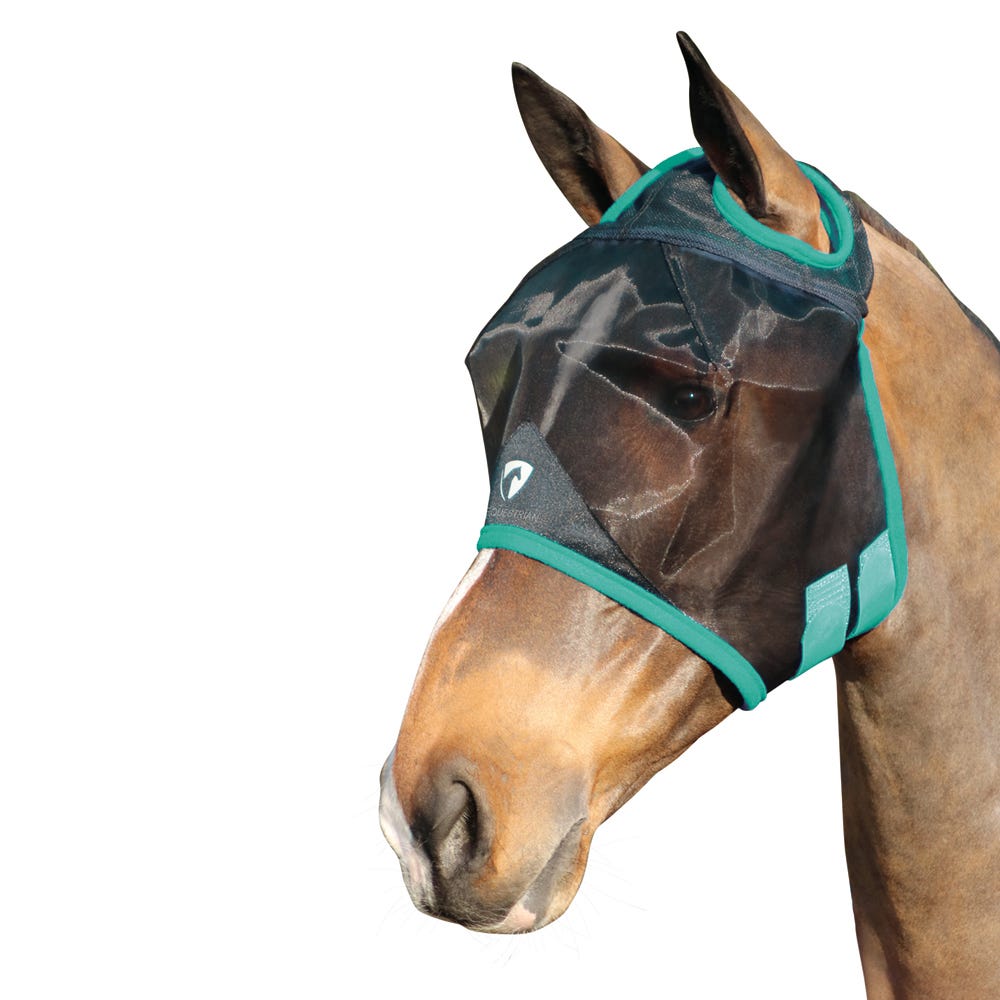 Hy Equestrian Mesh Half Mask without Ears image 3