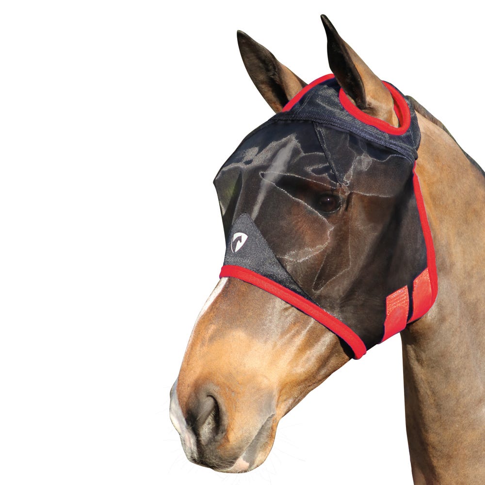 Hy Equestrian Mesh Half Mask without Ears image 4