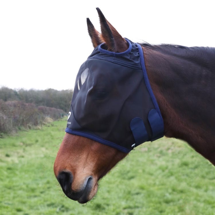 Hy Equestrian Mesh Half Mask without Ears image 5