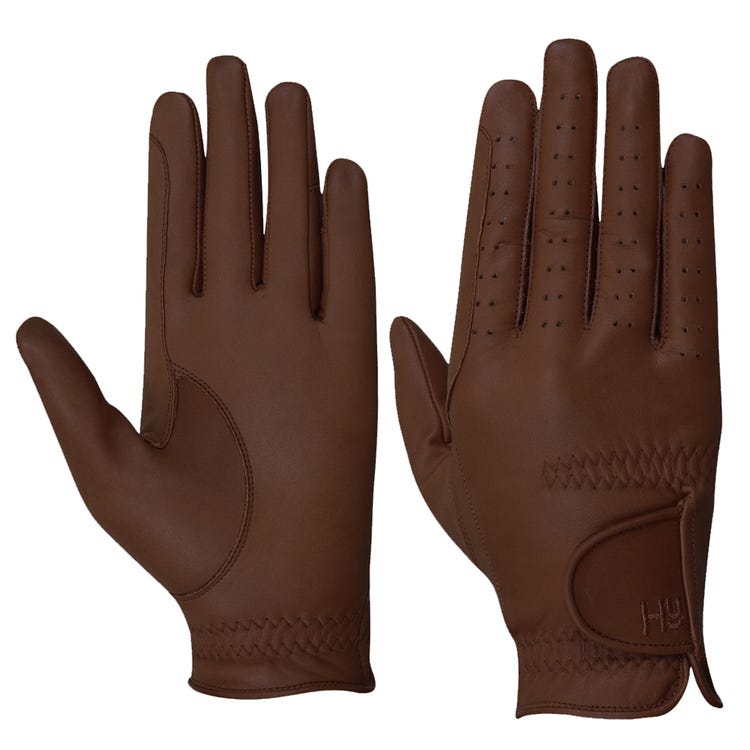 Hy Equestrian Leather Riding Gloves image 2