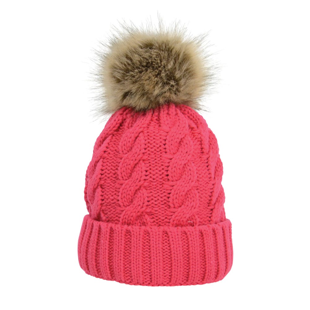 Hy Equestrian Melrose Cable Knit Bobble Hat image 4