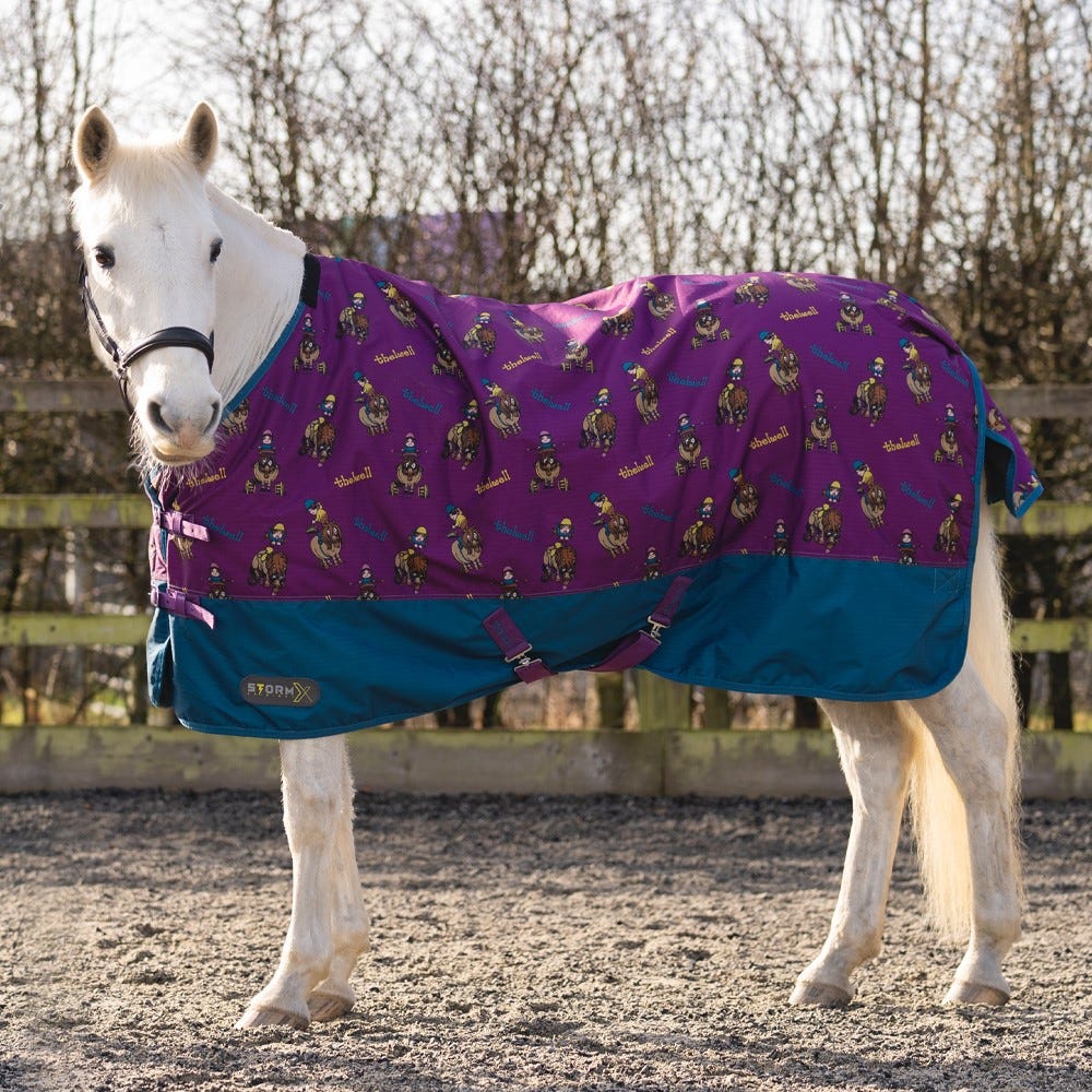 StormX Original 100 Turnout Rug - Thelwell Collection Pony Friends image 1