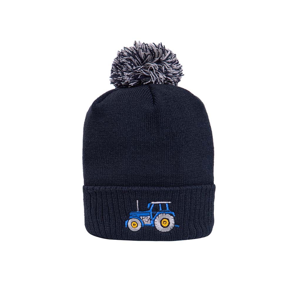 British Country Collection Tractor Pom Pom Beanie Hat image 1