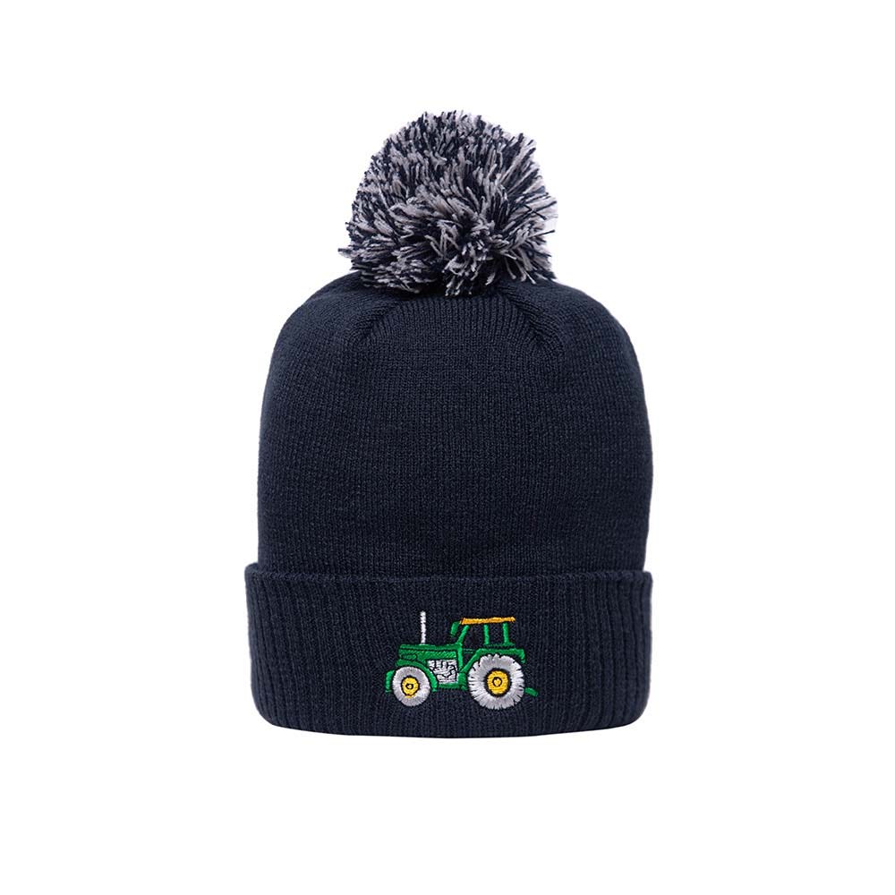 British Country Collection Tractor Pom Pom Beanie Hat image 2