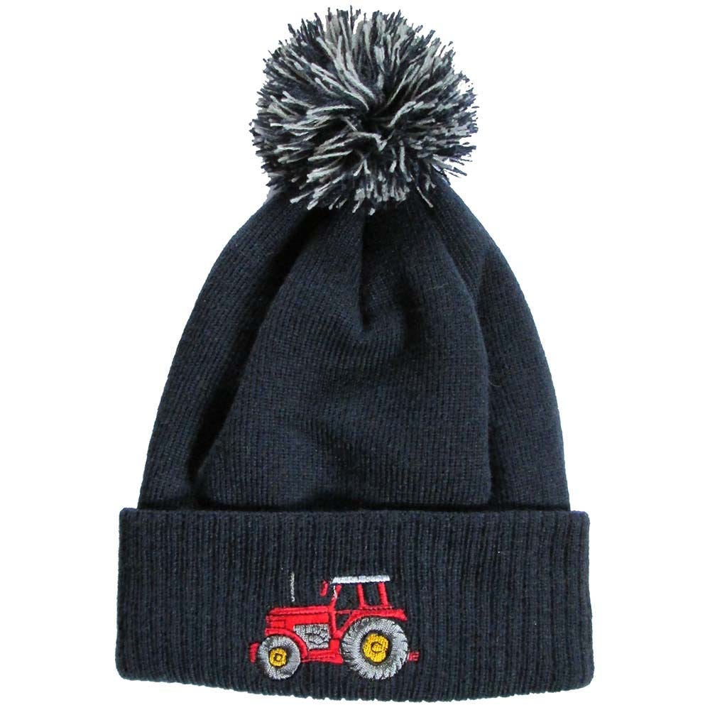 British Country Collection Tractor Pom Pom Beanie Hat image 3