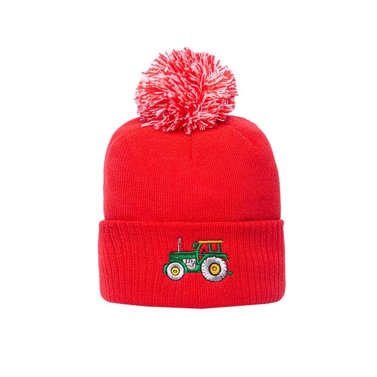 British Country Collection Tractor Pom Pom Beanie Hat image 6