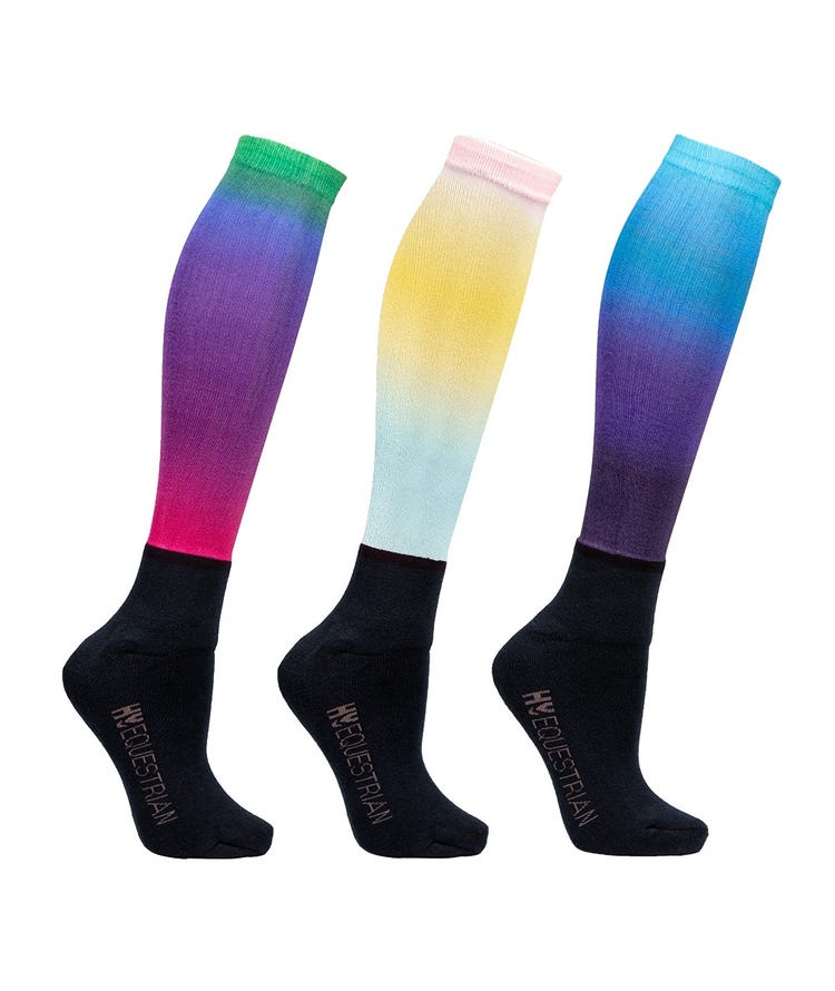 Hy Equestrian Ombre Socks (Packof 3) image 1