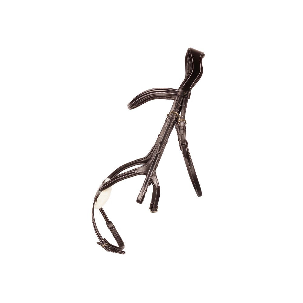 ProPresicce Pelle Grackle Leather Bridle by Hy Equestrian image 3