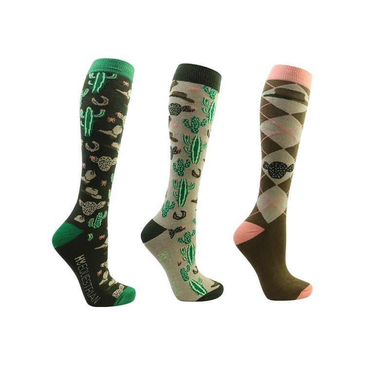 Hy Equestrian Wild Wild West Socks (Pack of 3) image 1