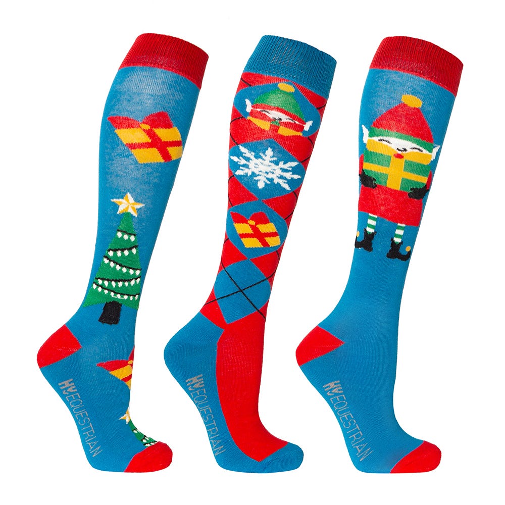 Hy Equestrian Jolly Elves Socks (Pack of 3) image 1