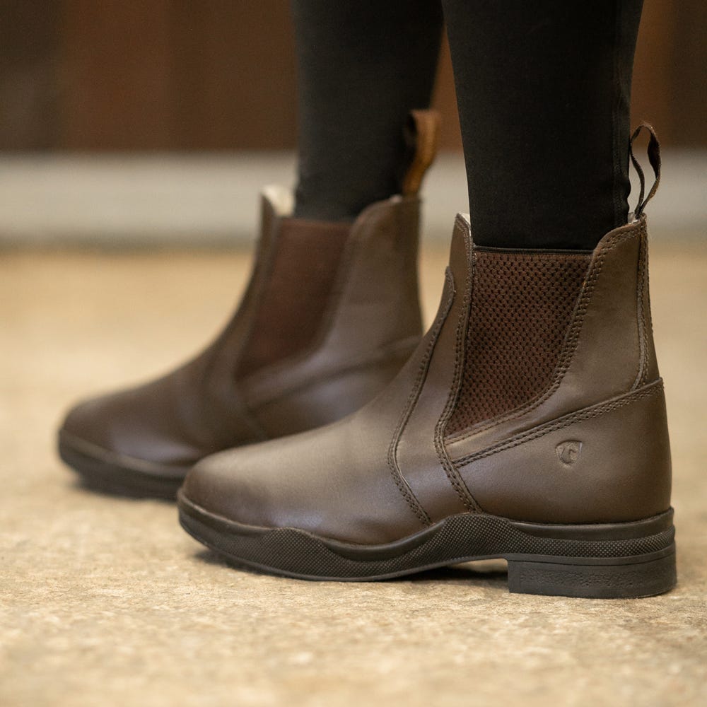 Hy Equestrian Fleece Lined Wax Leather Jodhpur Boot image 11