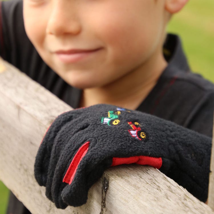 Tractor Collection Fleece Gloves by Little Knight image 3