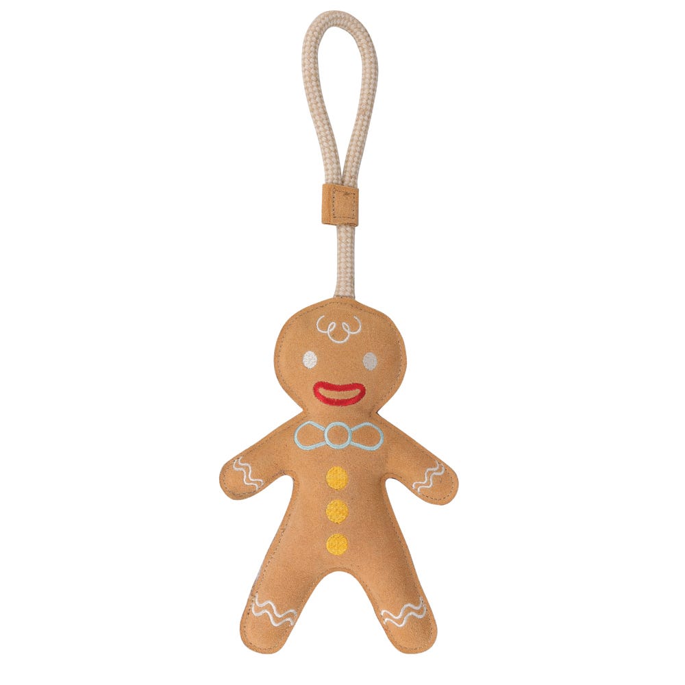 Benji &amp; Flo Christmas Dog Toys - Gingerbread Man image 1