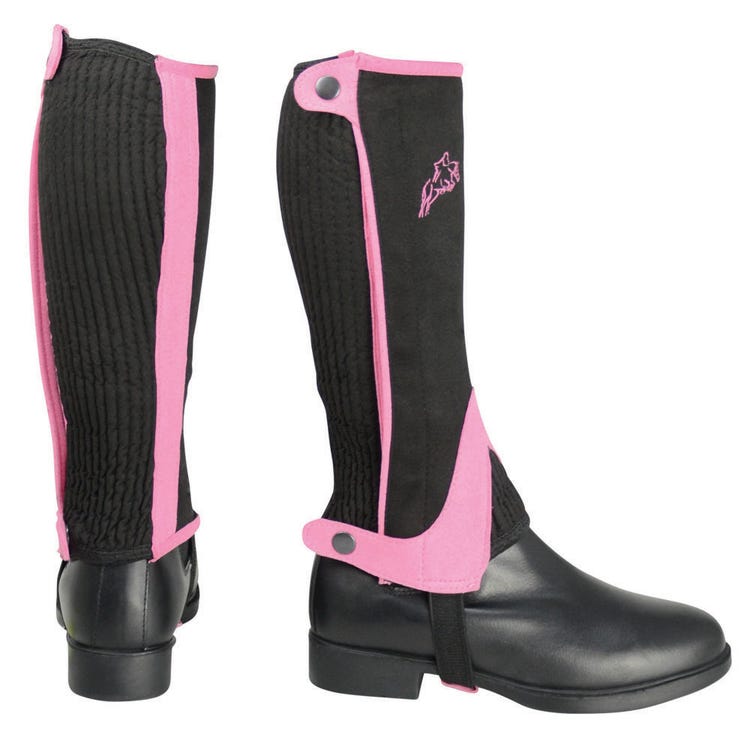 Hy Equestrian Children&#039;s Two Tone Amara Half Chaps image 1