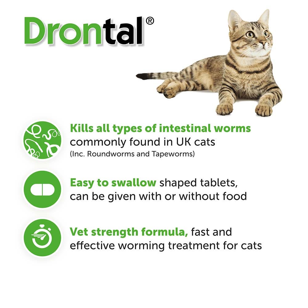 Drontal Cat Ellipsoid Tablet image 5