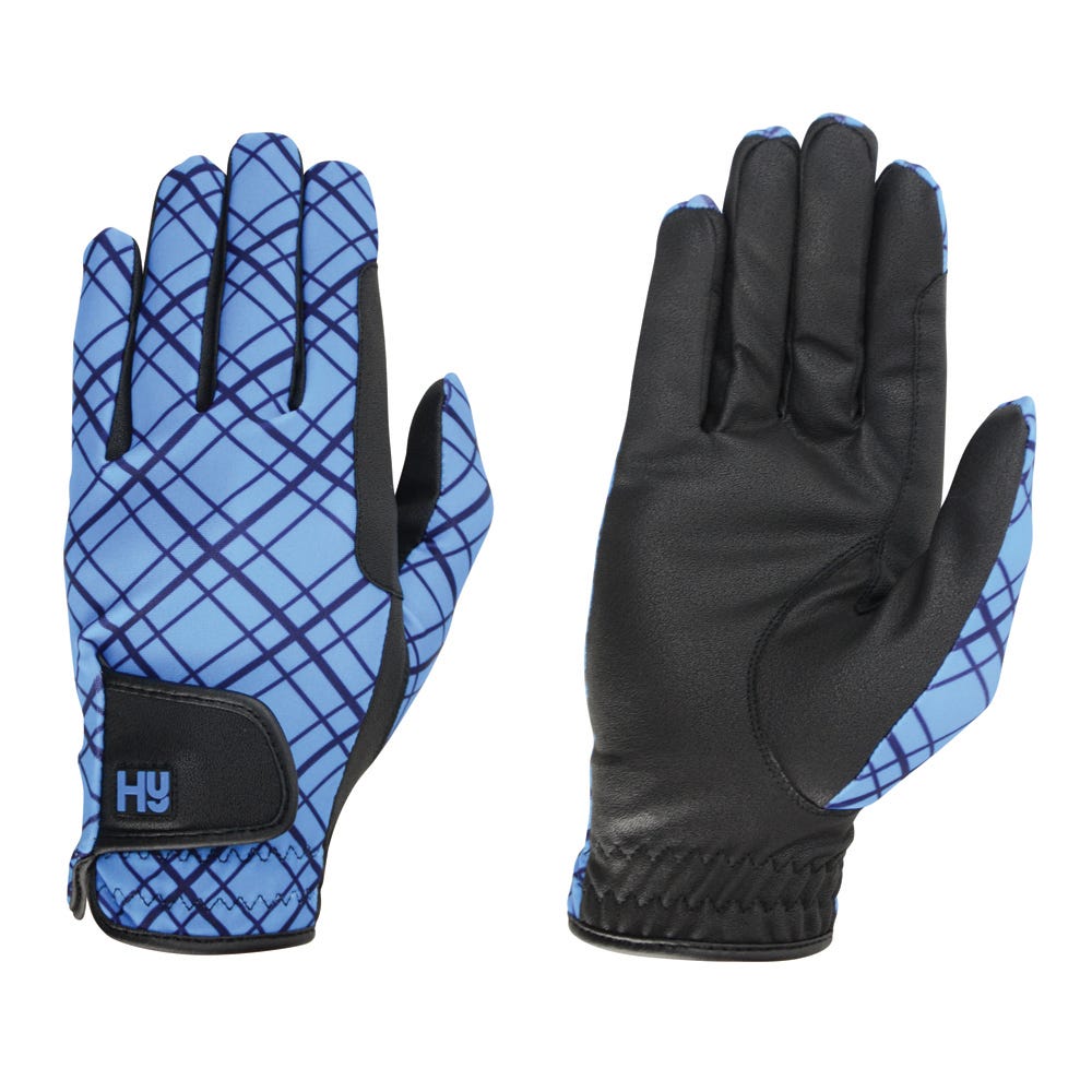 Hy Equestrian Lightweight Printed Riding Gloves image 1