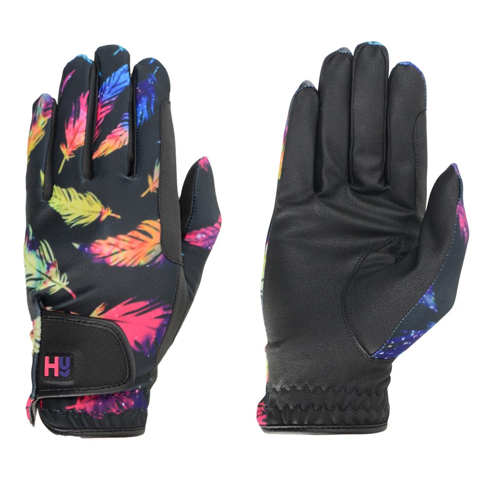 Hy Equestrian Lightweight Printed Riding Gloves image 4