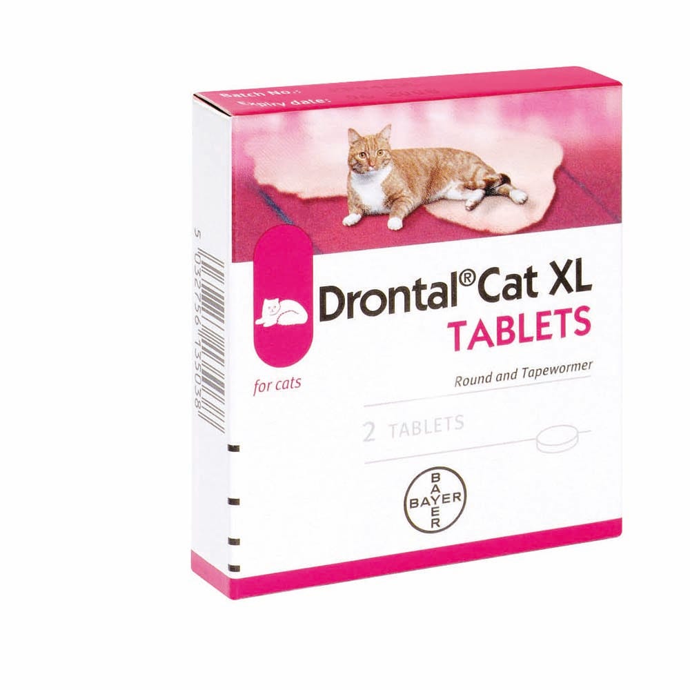 Drontal Cat Ellipsoid Tablet XL image 1