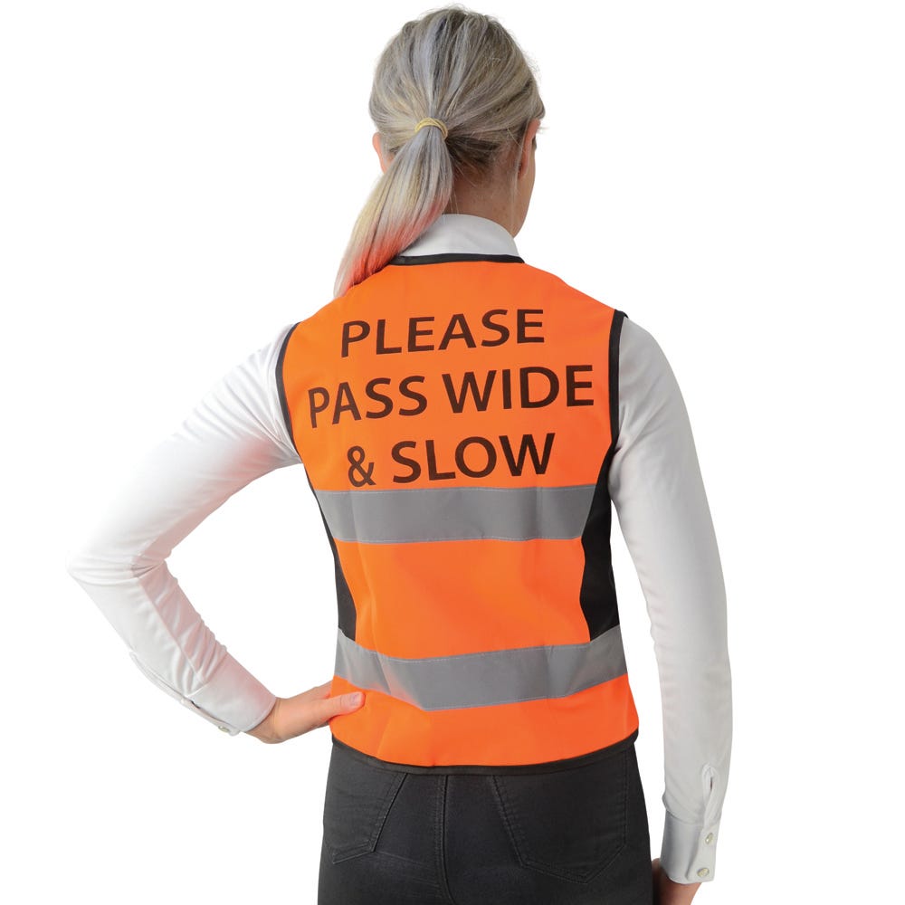 HyVIZ Waistcoat - Please Pass Wide &amp; Slow by Hy Equestrian  image 2