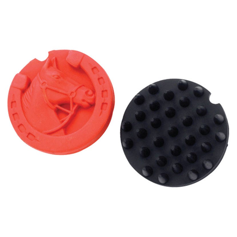 Lincoln Horse Head Rubber Curry Comb image 1