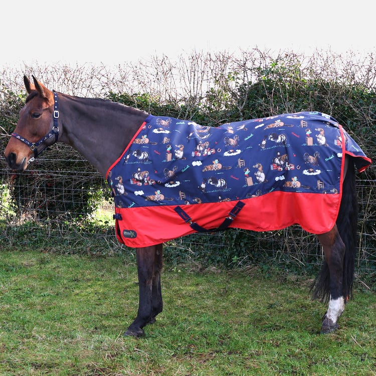 StormX Original 0 Turnout Rug - Thelwell Collection Practice Makes Perfect image 1