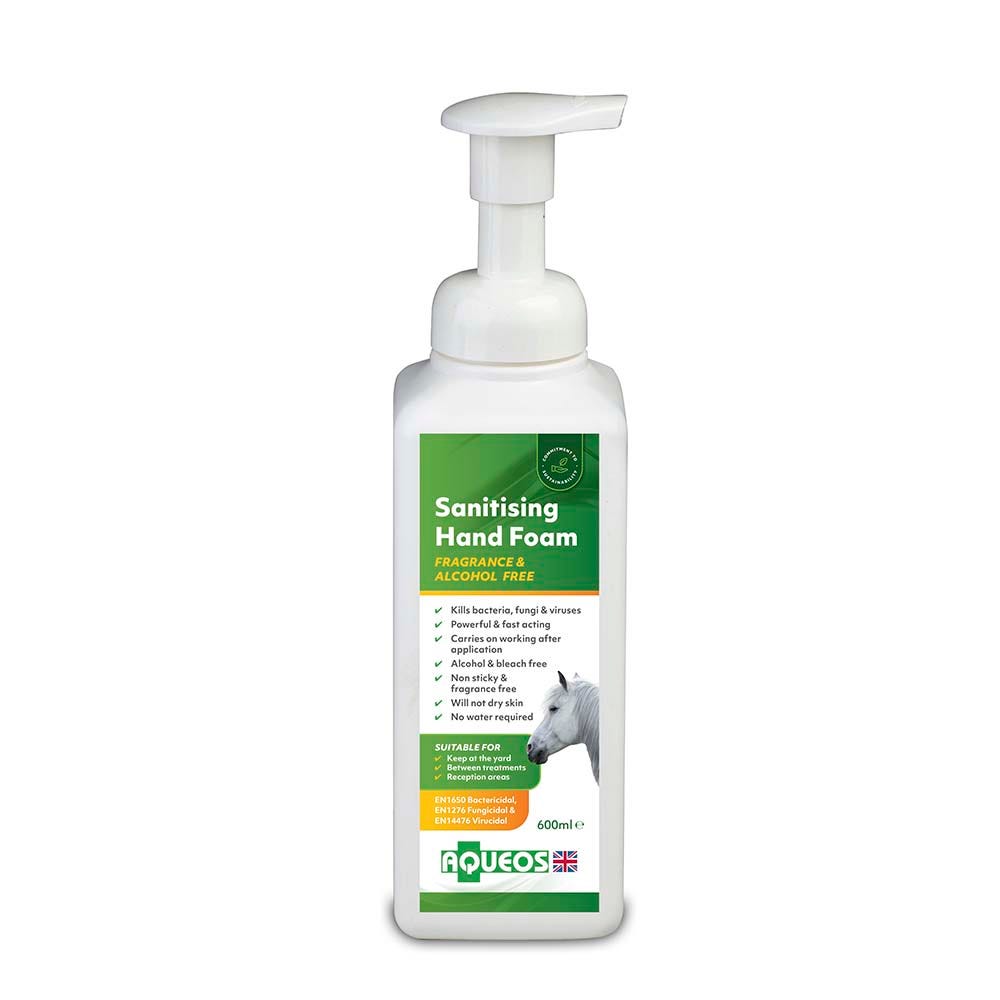 Aqueos Equine Anti-Bacterial Hand Sanitising Foam image 1