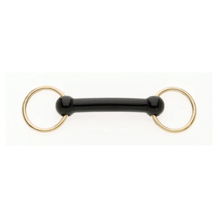 Bradoon Nylon Mullen Mouth Brass Ring image 1