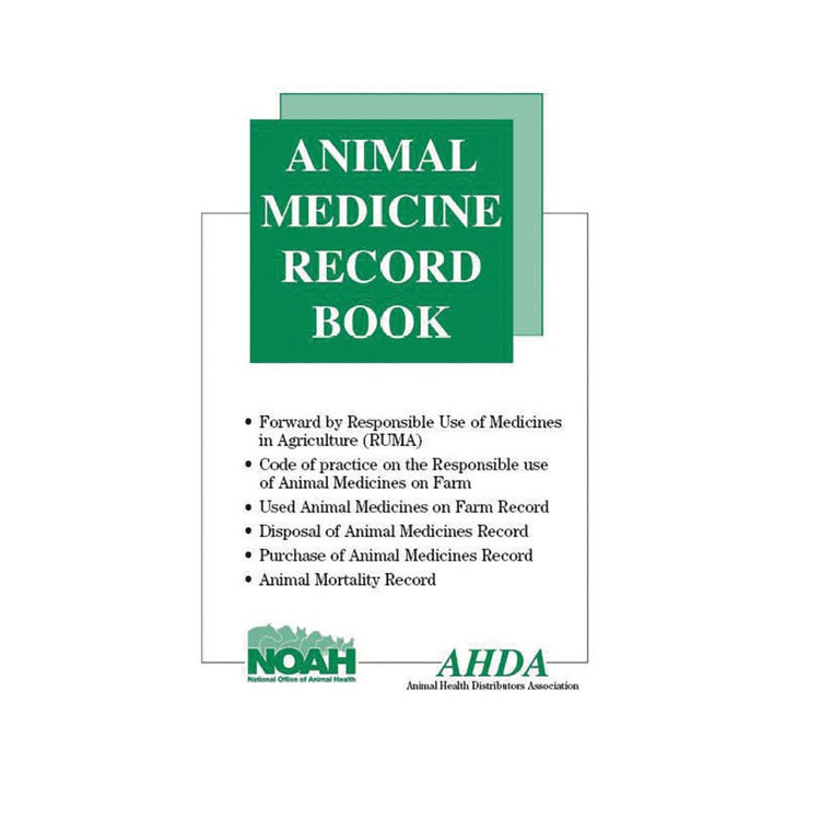 Animal Medicine Record Book image 1