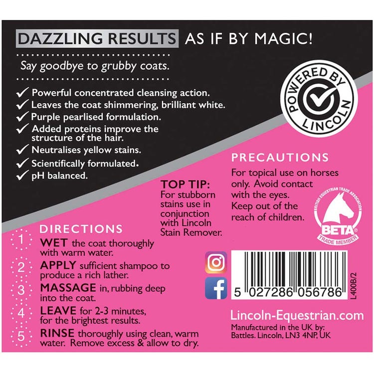 Lincoln Magic White Horse Shampoo image 2