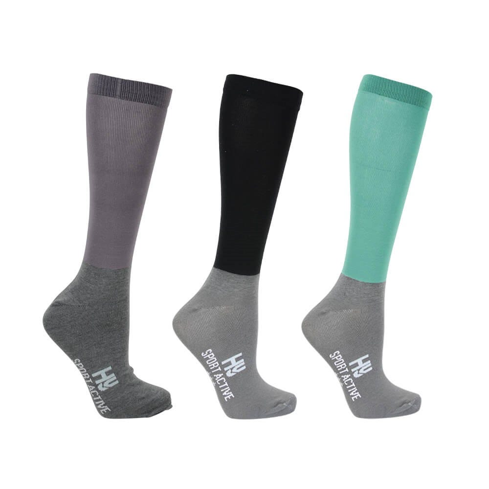 Hy Sport Active Riding Socks (Pack of 3) - Battles