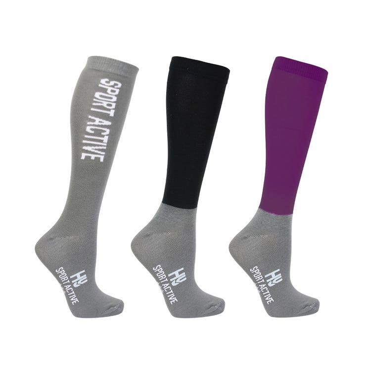 Hy Sport Active Riding Socks (Pack of 3) image 3