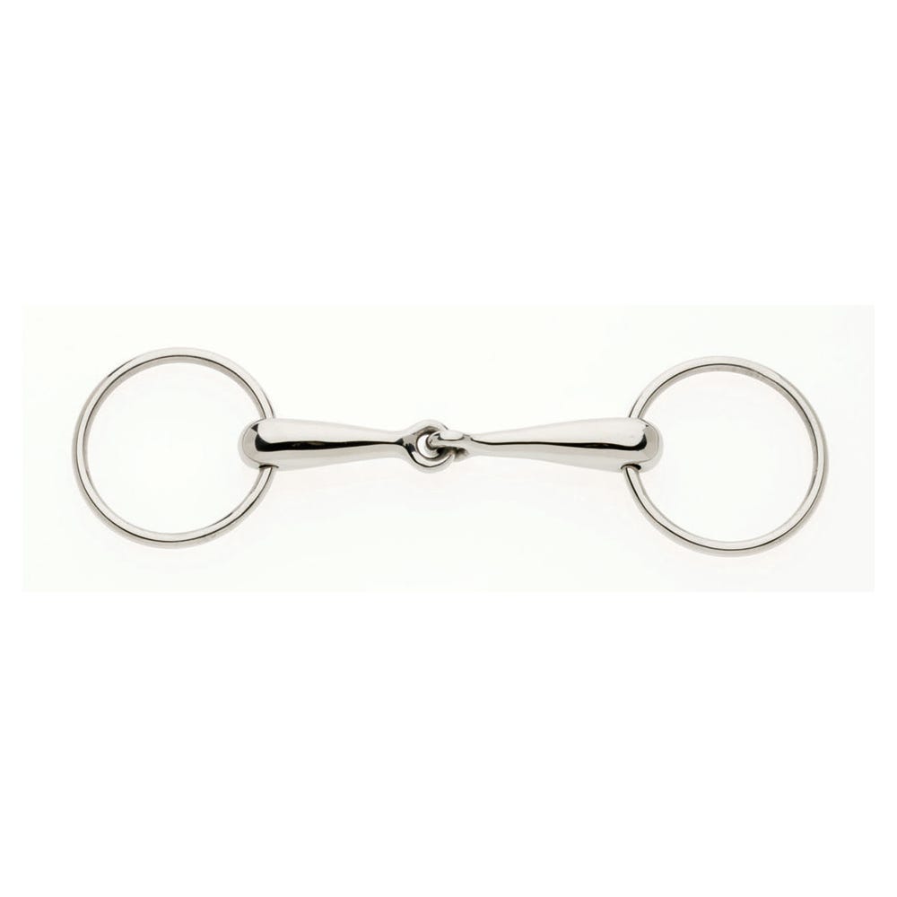 Thin German Hollow Mouth Loose Ring Snaffle image 1