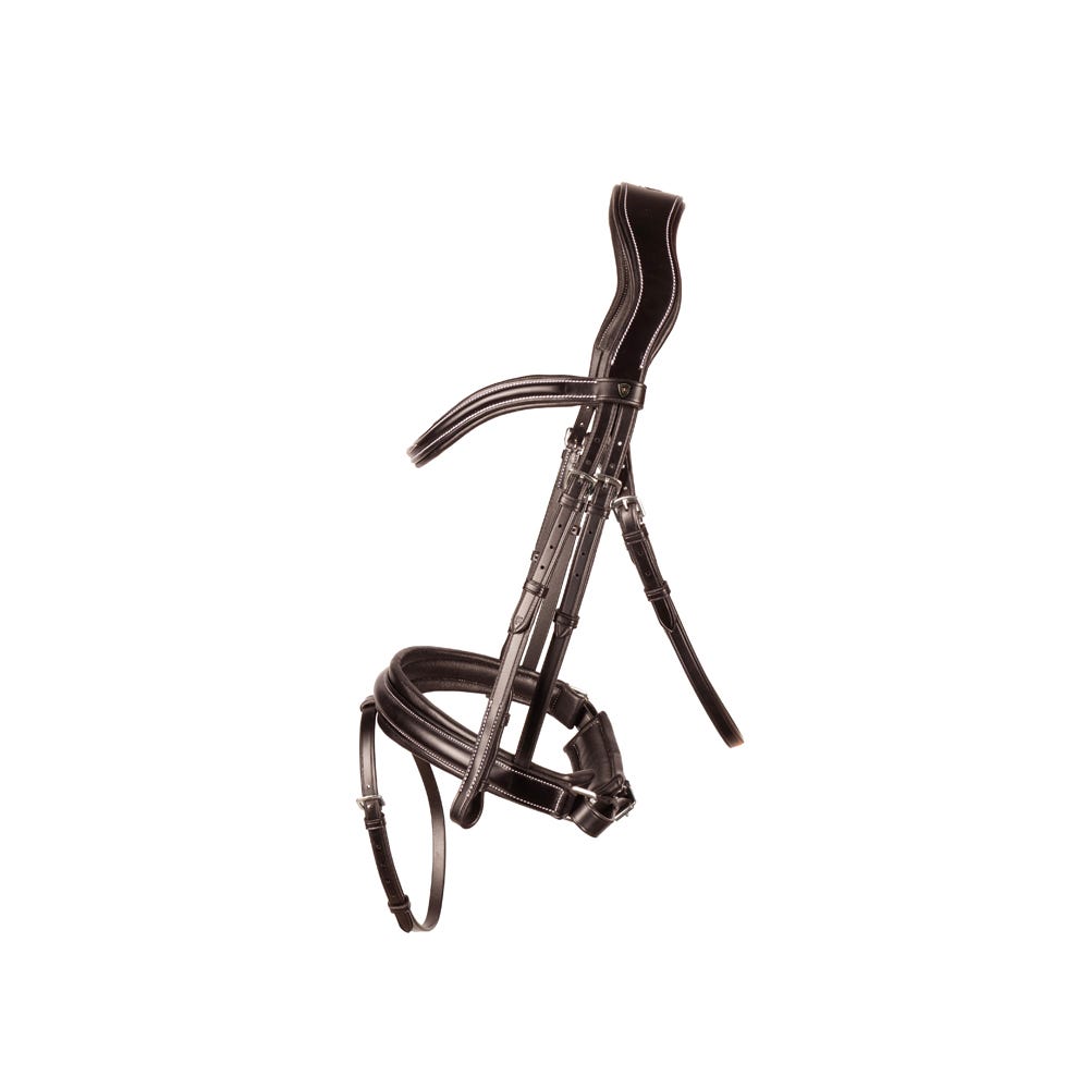ProPresicce Pelle Crank Leather Bridle by Hy Equestrian image 2