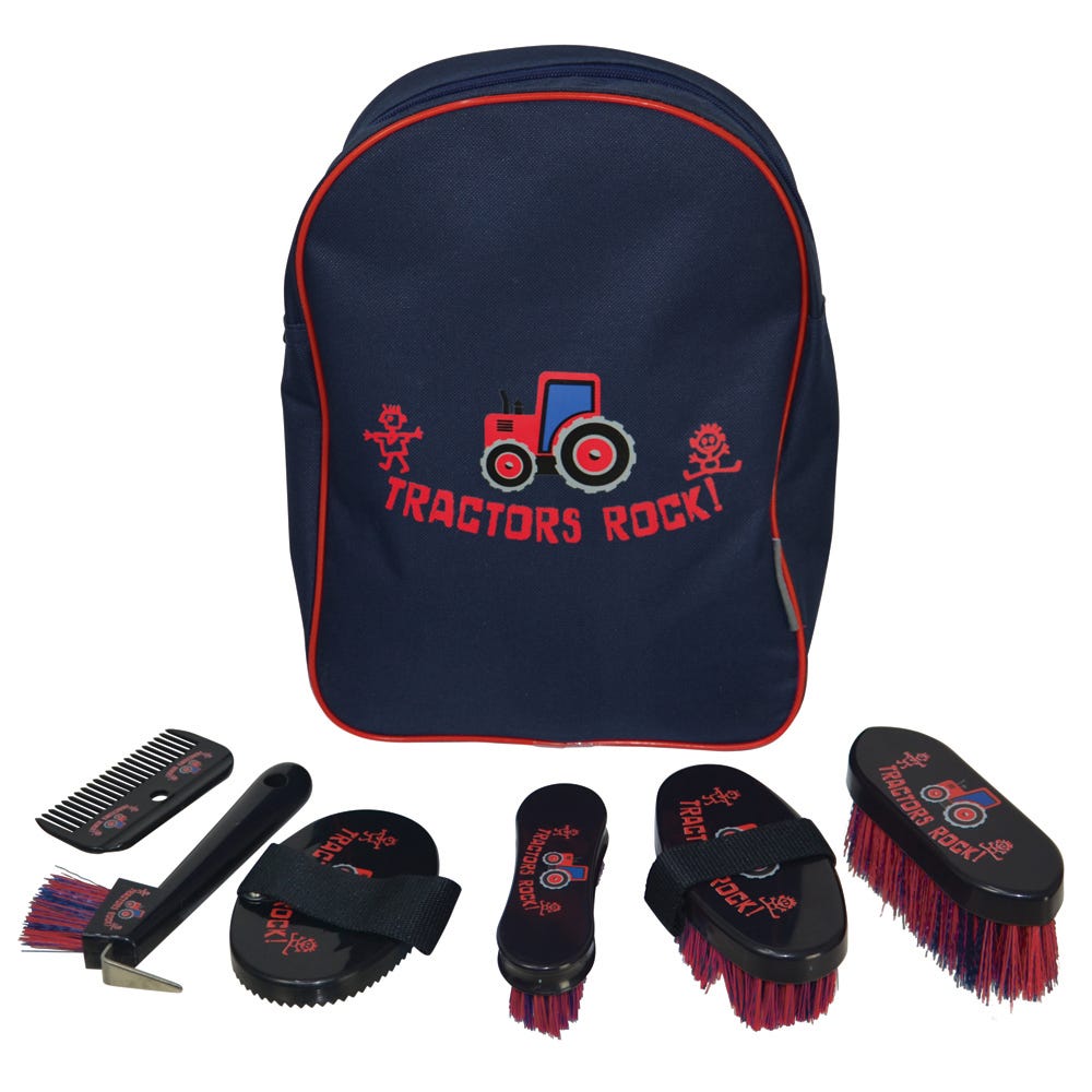 Tractors Rock Complete Grooming Kit Rucksack by Hy Equestrian image 1