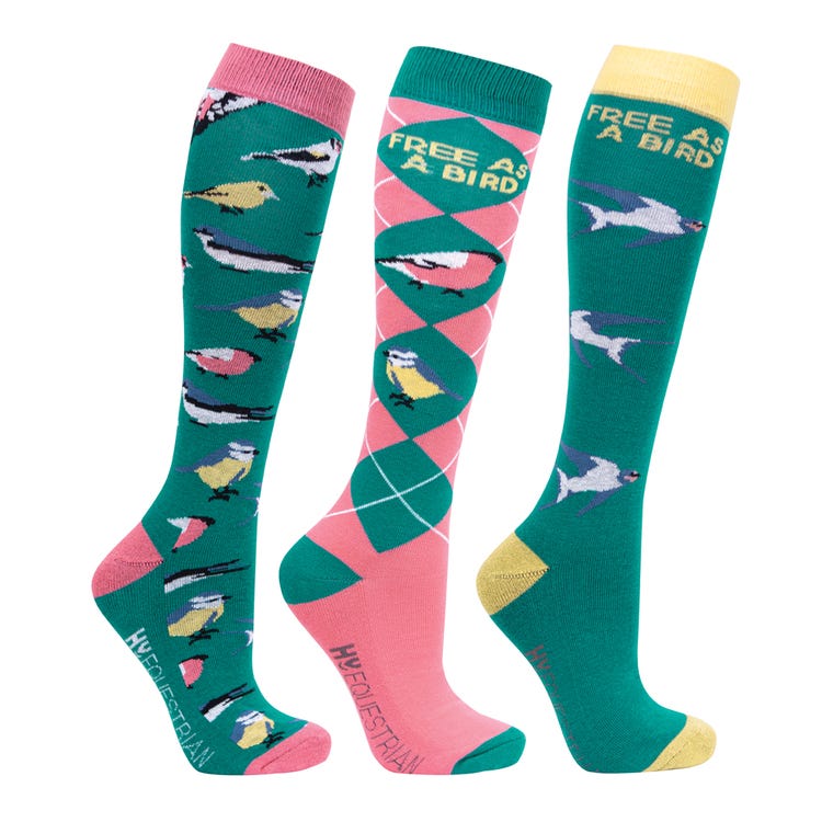 Hy Equestrian Free As A Bird Socks (Pack of 3) image 1