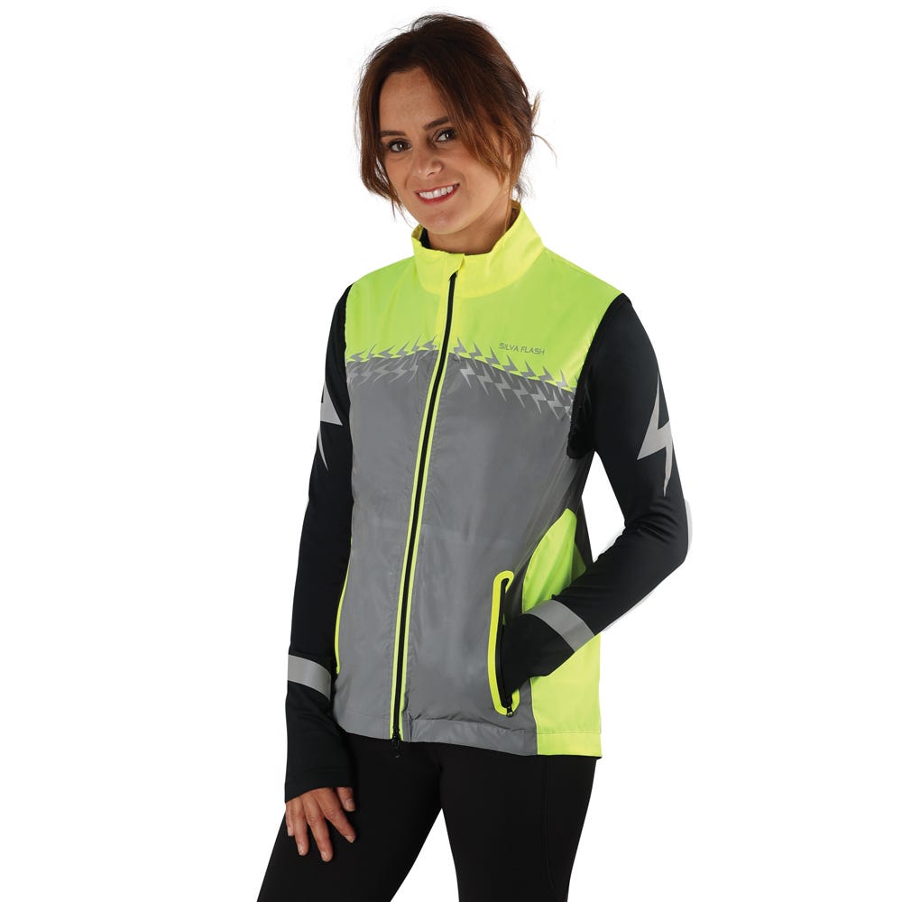 Silva Flash Lightweight Duo Reflective Gilet by Hy Equestrian image 1