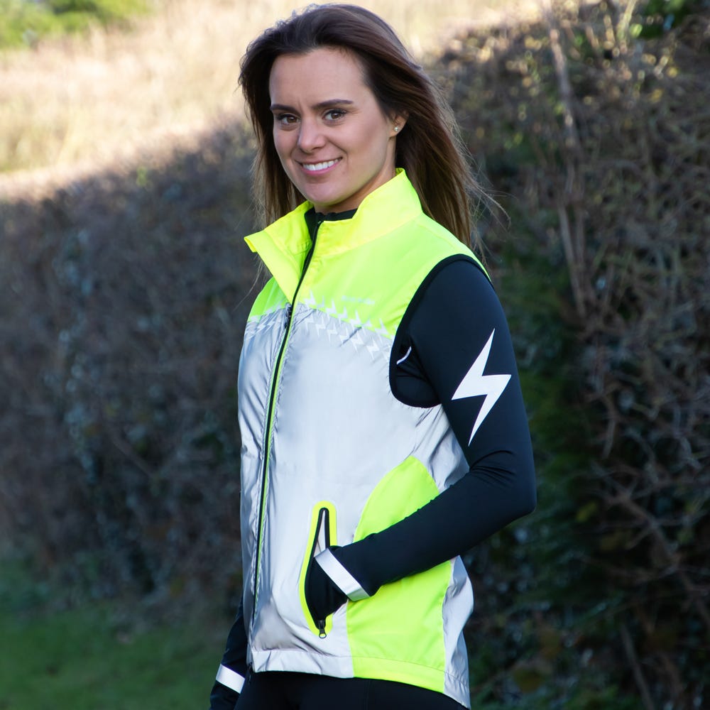 Silva Flash Lightweight Duo Reflective Gilet by Hy Equestrian image 3