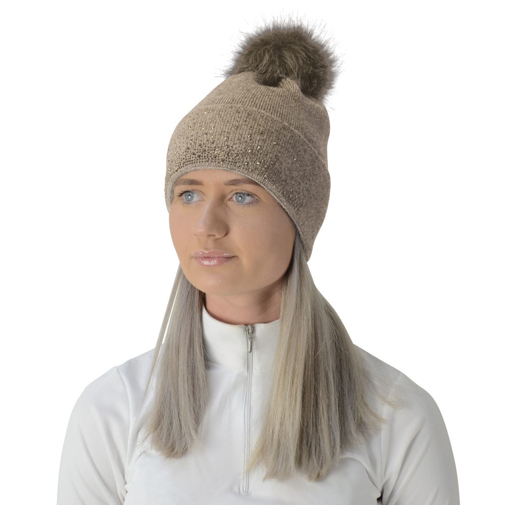 Hy Equestrian Alaska Diamante Bobble Hat image 1