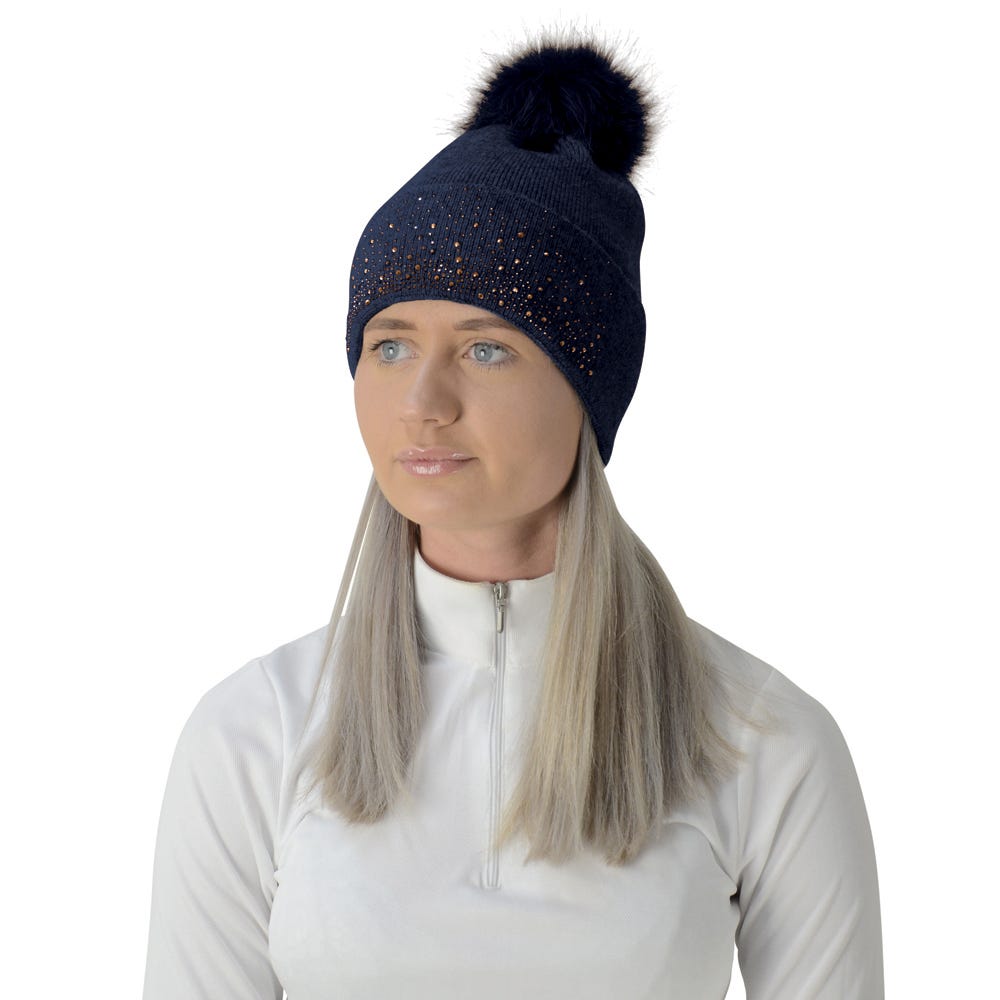 Hy Equestrian Alaska Diamante Bobble Hat - Battles