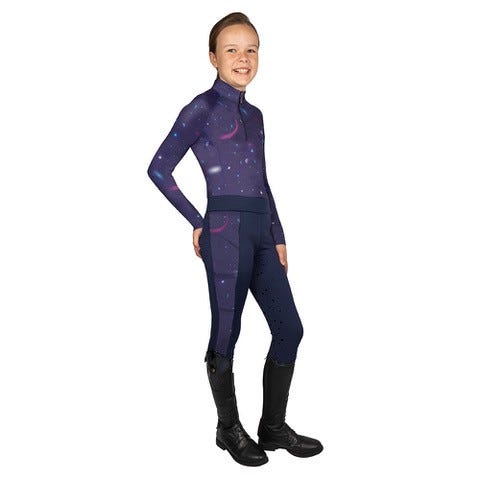 Hy Equestrian Elevate Mizs Out of this World Riding Tights image 2