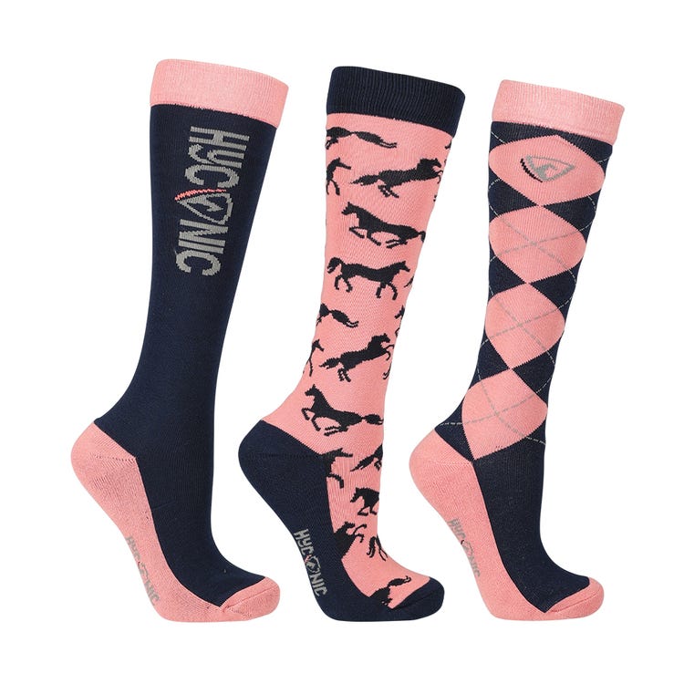 HyCONIC Children&#039;s Pattern Socks by Hy Equestrian (Pack of 3) image 2