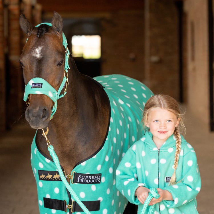 Supreme Products Dotty Fleece Head Collar &amp; Lead Rope image 8