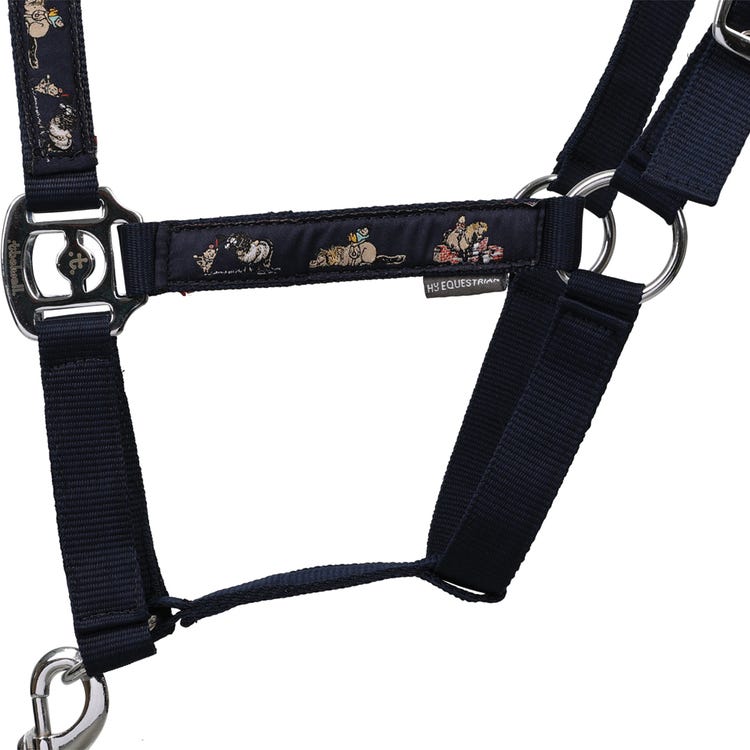 Hy Equestrian Thelwell Collection Practice Makes Perfect Head Collar &amp; Lead Rope image 2