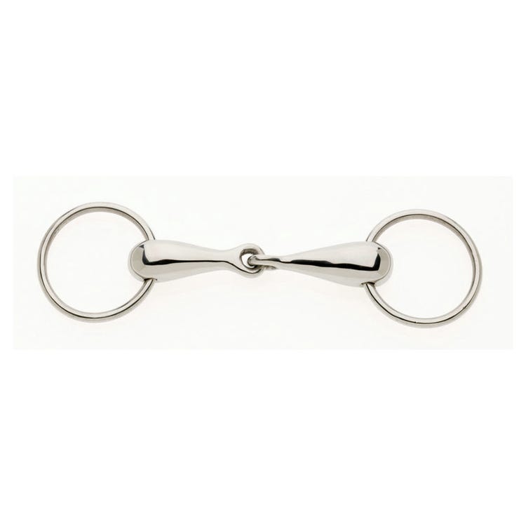 German Hollow Mouth Loose Ring Snaffle image 1