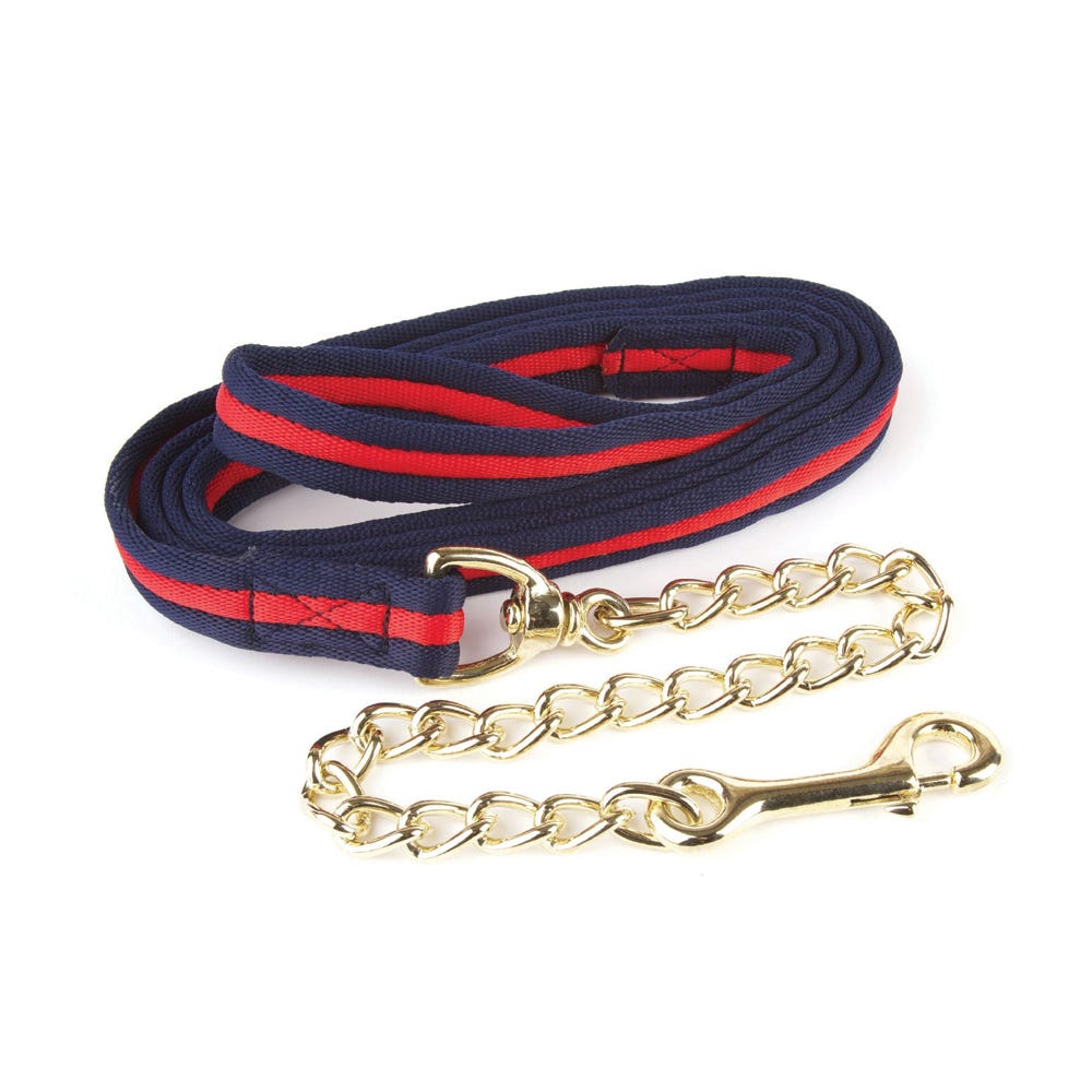 Hy Equestrian Soft Webbing Lead Rein With Chain image 2