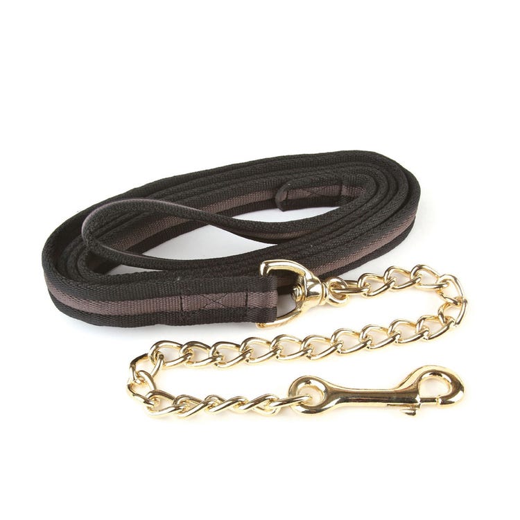 Hy Equestrian Soft Webbing Lead Rein With Chain image 5