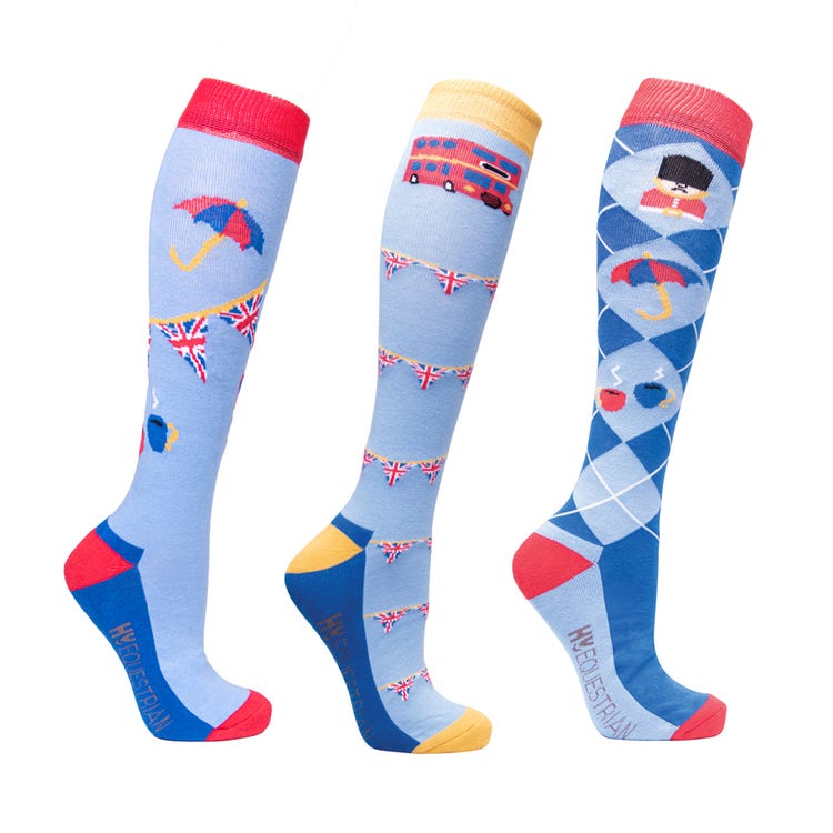 Hy Equestrian Love from London Socks (Packof 3) image 1